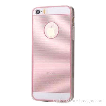 Ultra-thin 0.3mm 2 in 1 Cases for iPhone 5s with Logo Hole Design